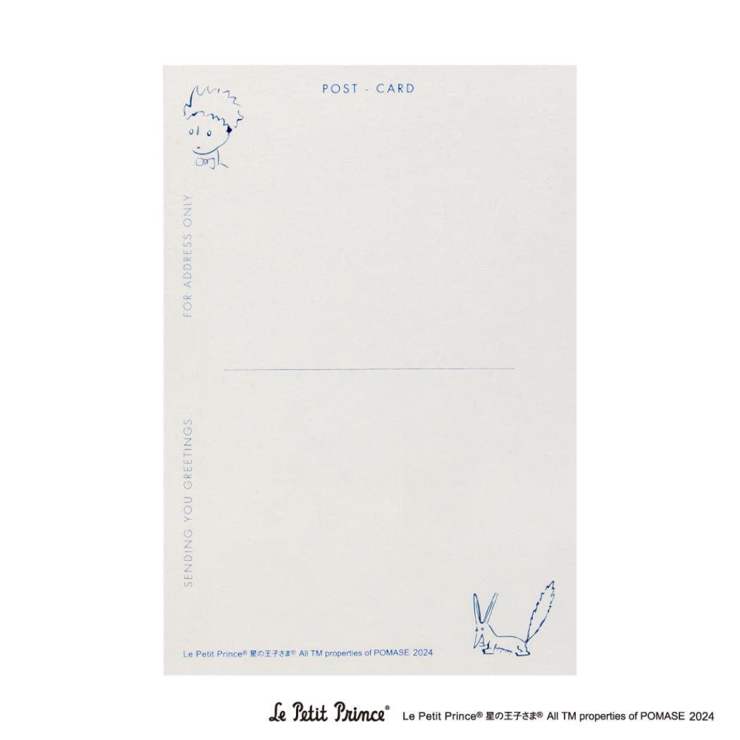 ポストカード 1枚入り POSTCARD ROKKAKU x Le Petit Prince 星の王子さま 渡り鳥 フタバ 箔押し メール便可