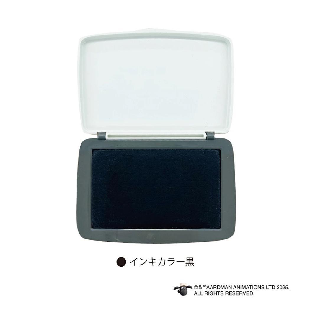 スタンプパッド インクパッド ひつじのショーン ブラック 黒 フタバ 手帳デコ デコレーション メール便可