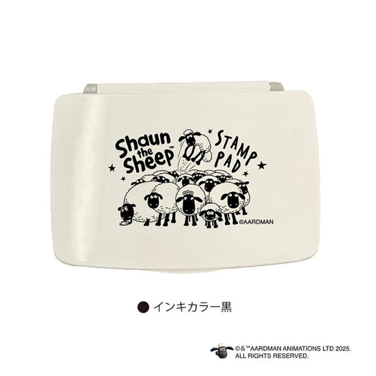 スタンプパッド インクパッド ひつじのショーン ブラック 黒 フタバ 手帳デコ デコレーション メール便可