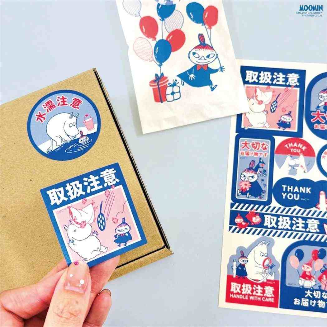 アテンションシール シールシート ムーミン 北欧 フタバ デコシール メール便可