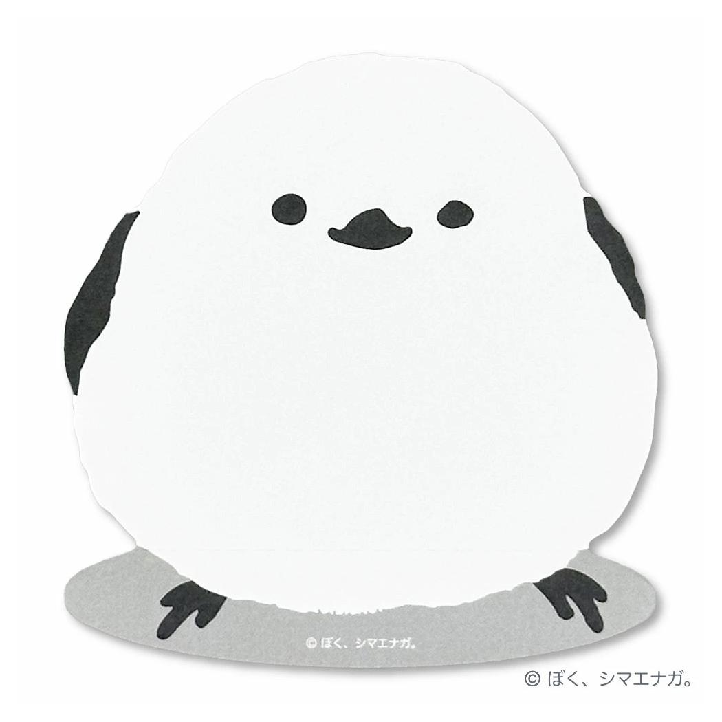 まんまるスタンド付箋 付せん ぼく、シマエナガ フタバ 伝言 メモパッド かわいい メール便可