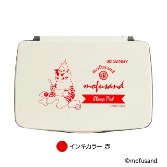 スタンプパッド インクパッド モフサンド 赤 mofusand フタバ 手帳デコ デコレーション メール便可
