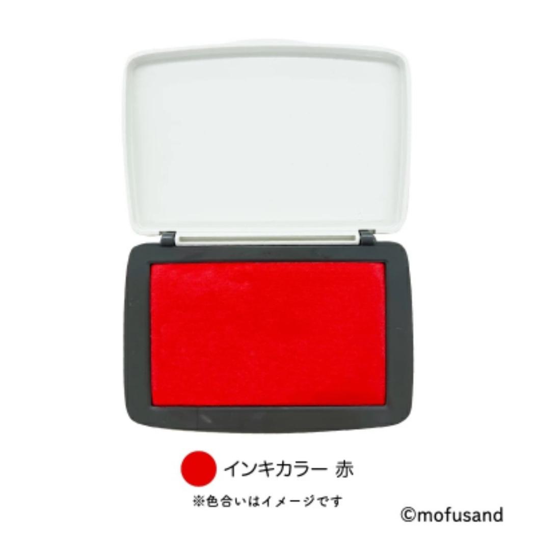 スタンプパッド インクパッド モフサンド 赤 mofusand フタバ 手帳デコ デコレーション メール便可