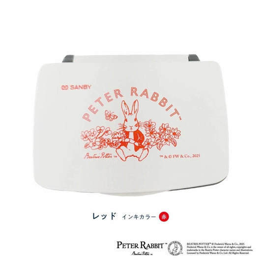 スタンプパッド インクパッド ピーターラビット レッド 赤 フタバ 手帳デコ デコレーション 絵本メール便可