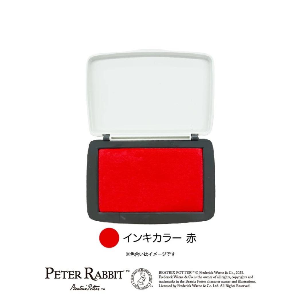 スタンプパッド インクパッド ピーターラビット レッド 赤 フタバ 手帳デコ デコレーション 絵本メール便可