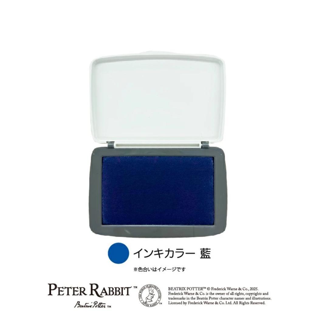 スタンプパッド インクパッド ピーターラビット ピーターブルー 藍 フタバ 手帳デコ デコレーション 絵本メール便可