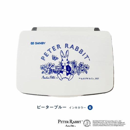 スタンプパッド インクパッド ピーターラビット ピーターブルー 藍 フタバ 手帳デコ デコレーション 絵本メール便可