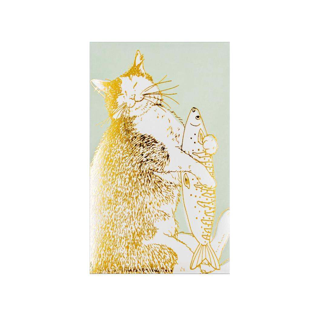 ぽち袋 2枚入り ポチ袋 ROKKAKU x 365Cat Art Cat Art Collection happiness ねこ フタバ ネコ 箔押し お年玉 お盆玉 メール便可