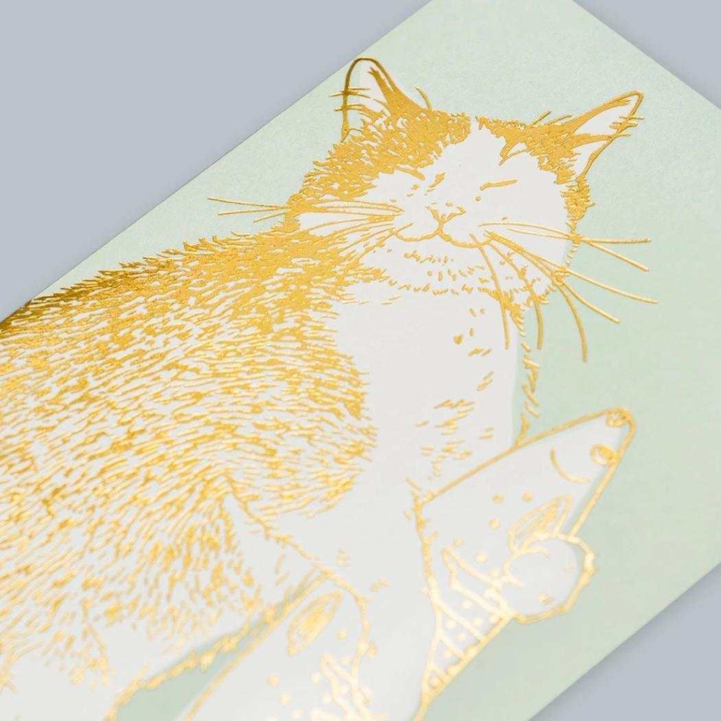 ぽち袋 2枚入り ポチ袋 ROKKAKU x 365Cat Art Cat Art Collection happiness ねこ フタバ ネコ 箔押し お年玉 お盆玉 メール便可