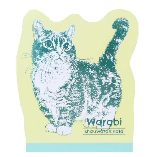 Cat Art Collection メモ帳 ダイカットメモ わらび ねこ フタバ 新学期準備文具 伝言 おしゃれ グッズ メール便可 シネマコレクション