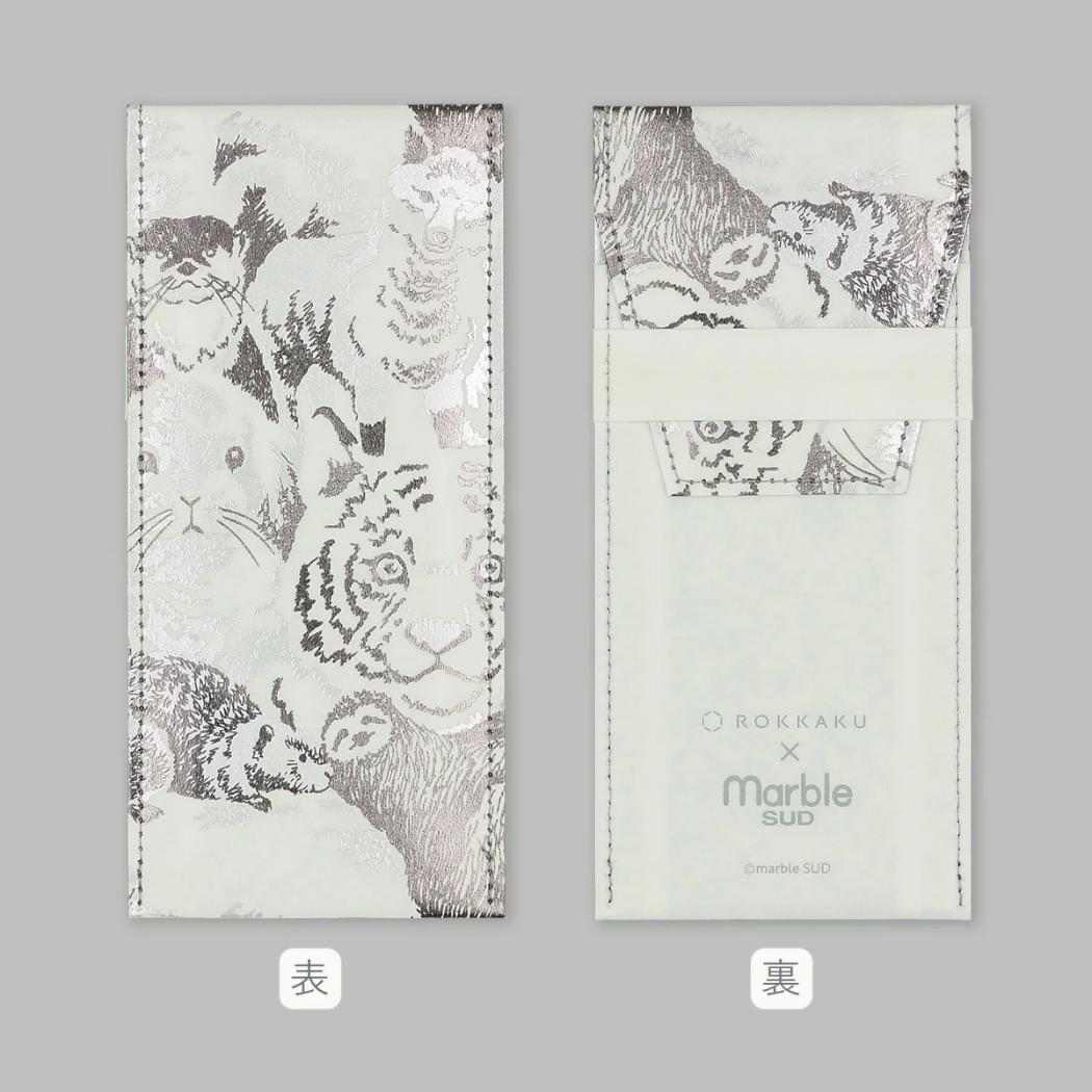 ROKKAKUxmarble SUD ペンケース スリムポーチ face フタバ