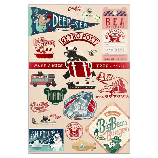 ポストカード 1枚入り POSTCARD ROKKAKUxオビワン BEAR'S フタバ 箔押し メッセージカード メール便可