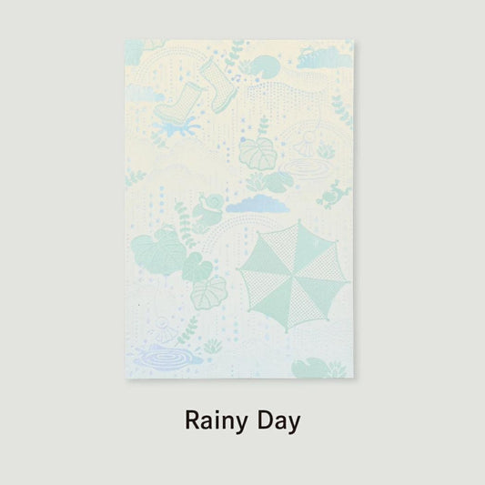 日常をハレの日に ポストカード POSTCARD 1枚入り Rainy Day 雨音が奏でるひととき フタバ