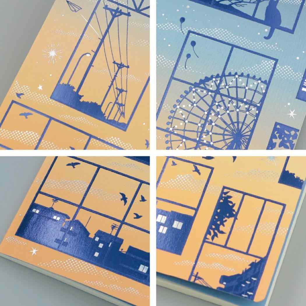 日常をハレの日に 文庫本カバー ブックカバー Sunset Glow 心を染める帰り道 フタバ