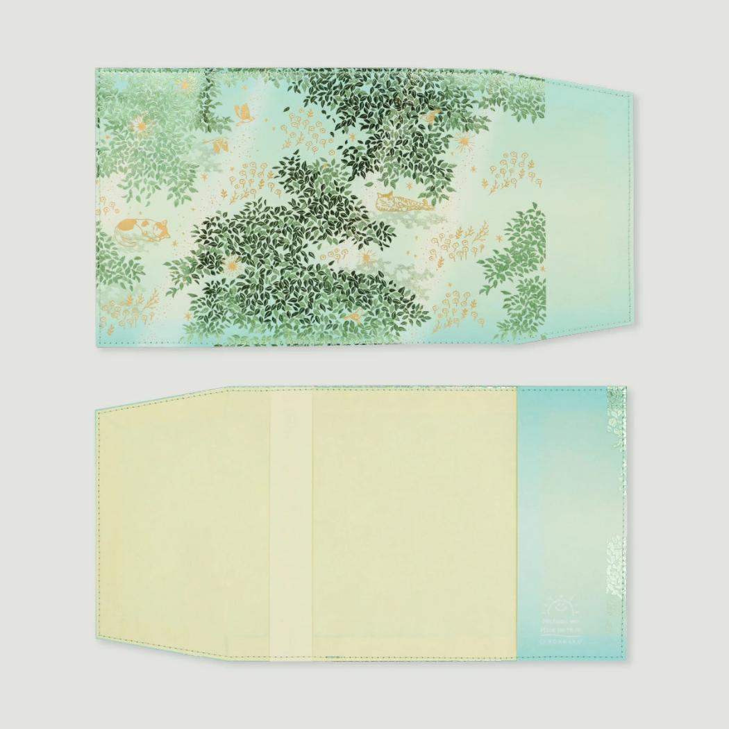 日常をハレの日に 文庫本カバー ブックカバー Sunlit Leaves 記憶のまたたき フタバ