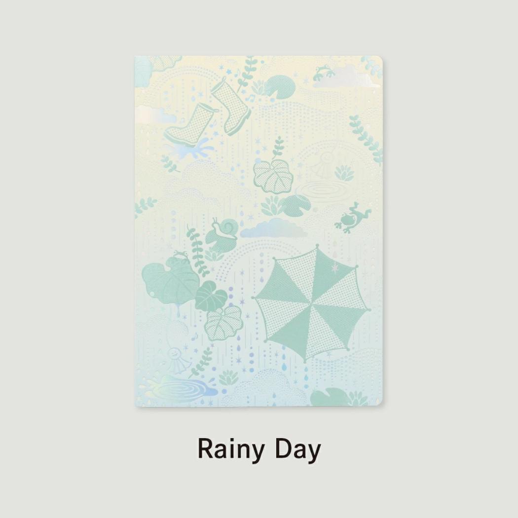 日常をハレの日に ミニノート B6ノート Rainy Day 雨音が奏でるひととき フタバ
