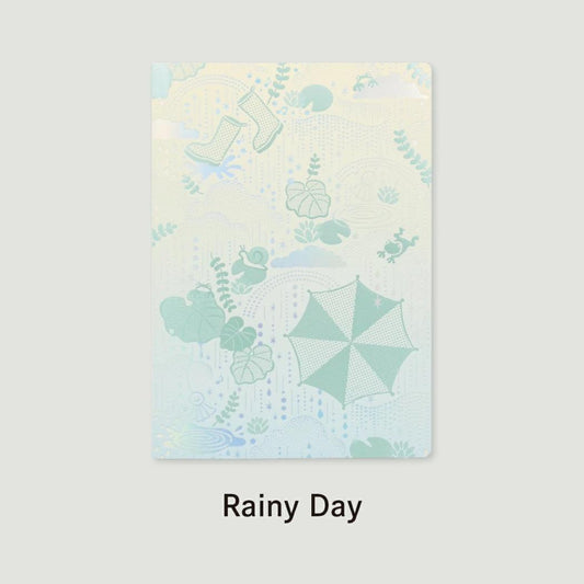 日常をハレの日に ミニノート B6ノート Rainy Day 雨音が奏でるひととき フタバ