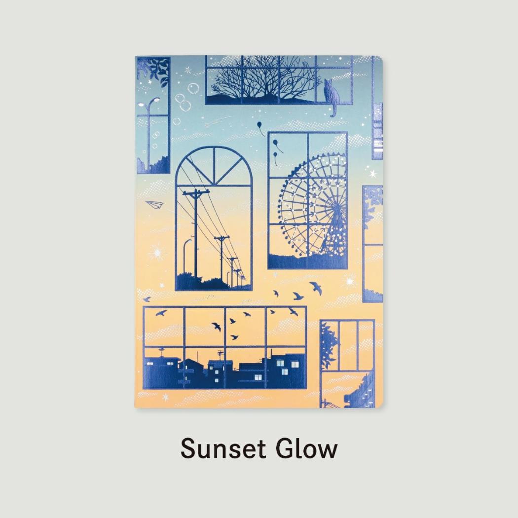 日常をハレの日に ミニノート B6ノート Sunset Glow 心を染める帰り道 フタバ