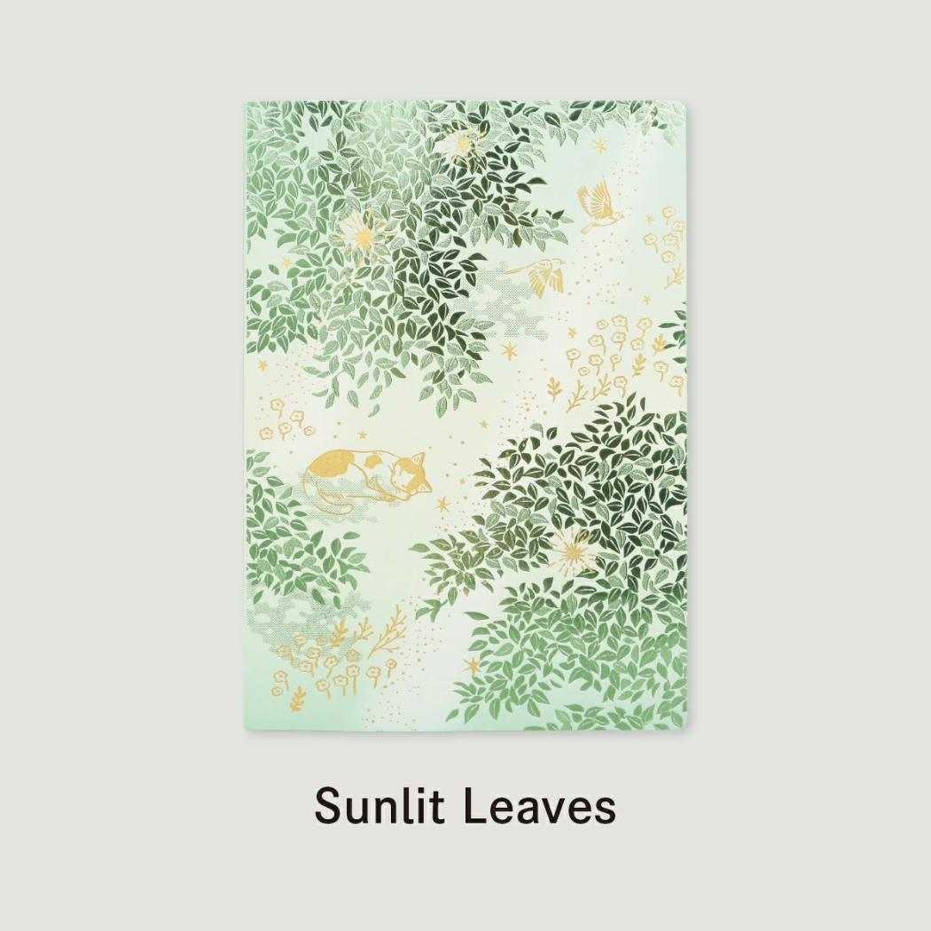 日常をハレの日に ミニノート B6ノート Sunlit Leaves 記憶のまたたき フタバ