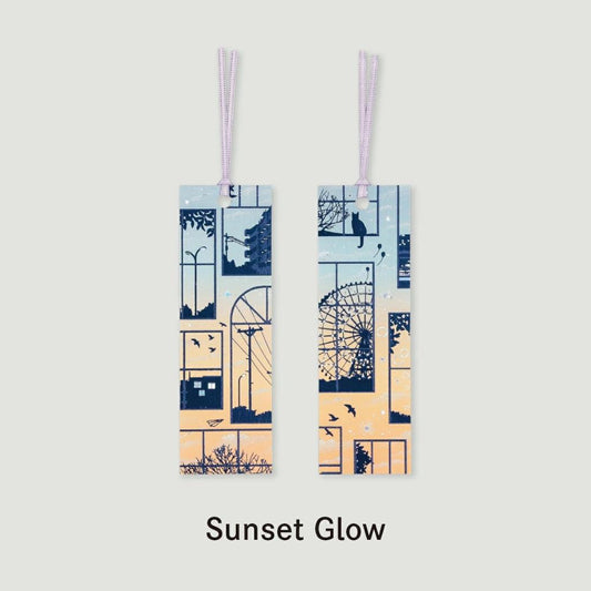 日常をハレの日に ブックマーカー しおり 2枚入り Sunset Glow 心を染める帰り道 フタバ