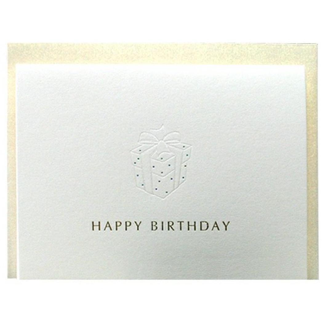 ROKKAKU Birthday Card グリーティングカード ミニカードセット 1セット入り プレゼント フタバ 箔押し 誕生日 メッセージカード カード＆封筒 グッズ メール便可 シネマコレクション
