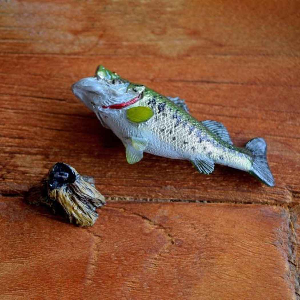 アクアフィッシュ ミニモデル ブラックバス フィギュア フェバリット ジオラマ 魚釣り