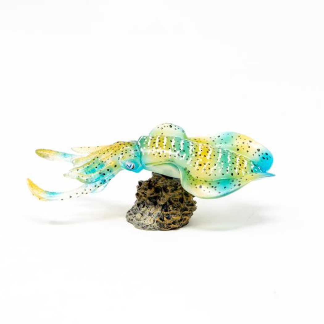 アクアフィッシュ ミニモデル アオリイカ フィギュア フェバリット ジオラマ 魚釣り