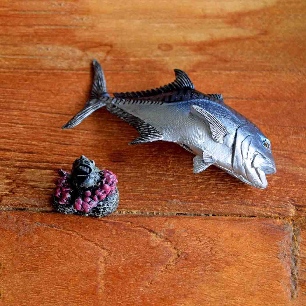 アクアフィッシュ ミニモデル ロウニンアジ フィギュア フェバリット ジオラマ 魚釣り