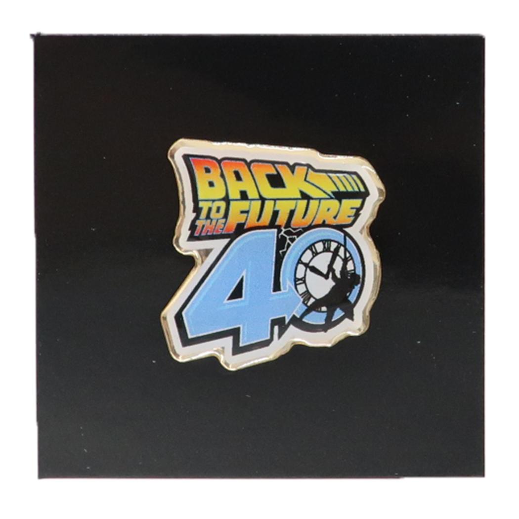 ピンバッジ ピンズ バックトゥザフューチャー 40THロゴ Back to the Future Green Flash コレクション雑貨 映画メール便可