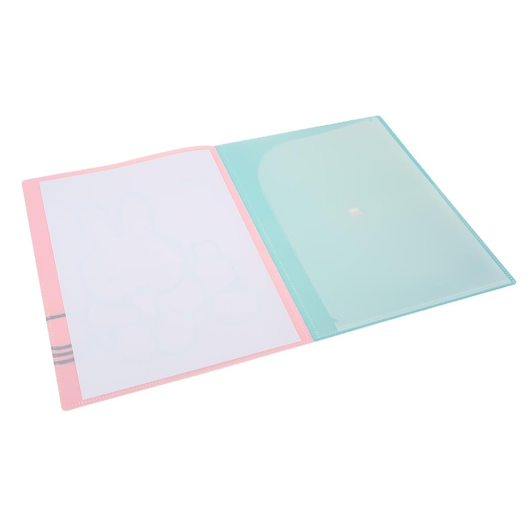 A4クリアブックファイル ポケットファイル ミッフィー pink ディックブルーナ Green Flash 新学期準備文具 絵本