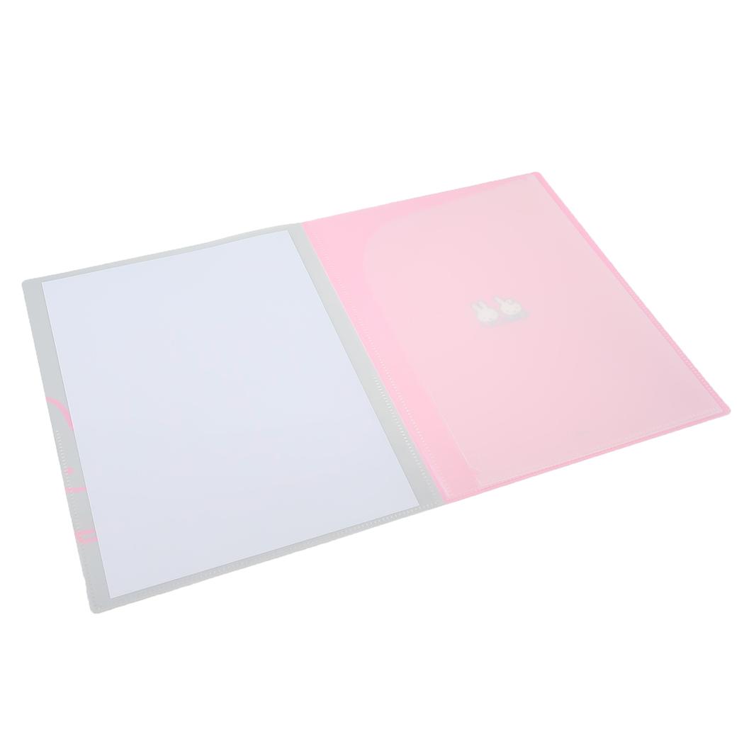 A4クリアブックファイル ポケットファイル ミッフィー gray ディックブルーナ Green Flash 新学期準備文具 絵本