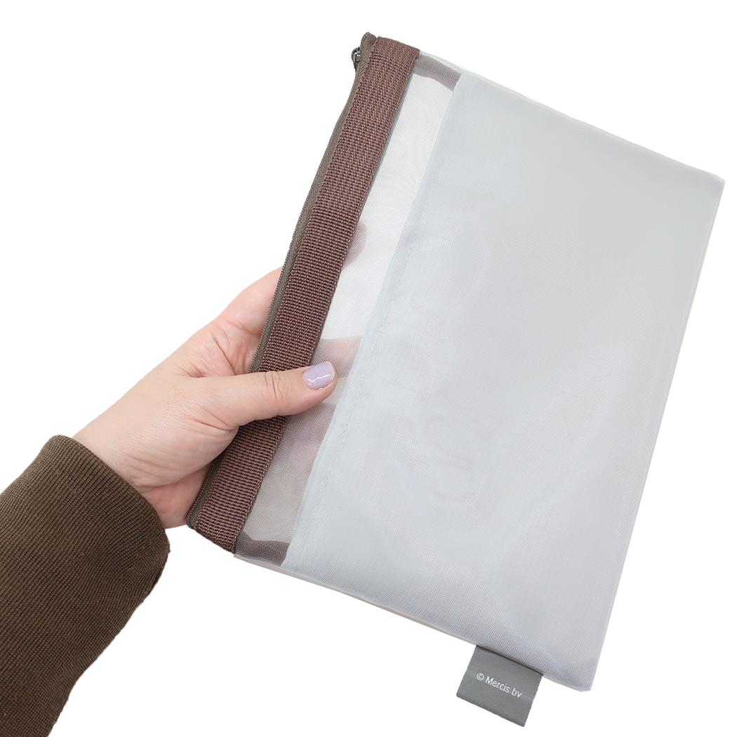メッシュフラットポーチ トラベルポーチ ミッフィー gray ディックブルーナ Green Flash 小物入れ 絵本メール便可