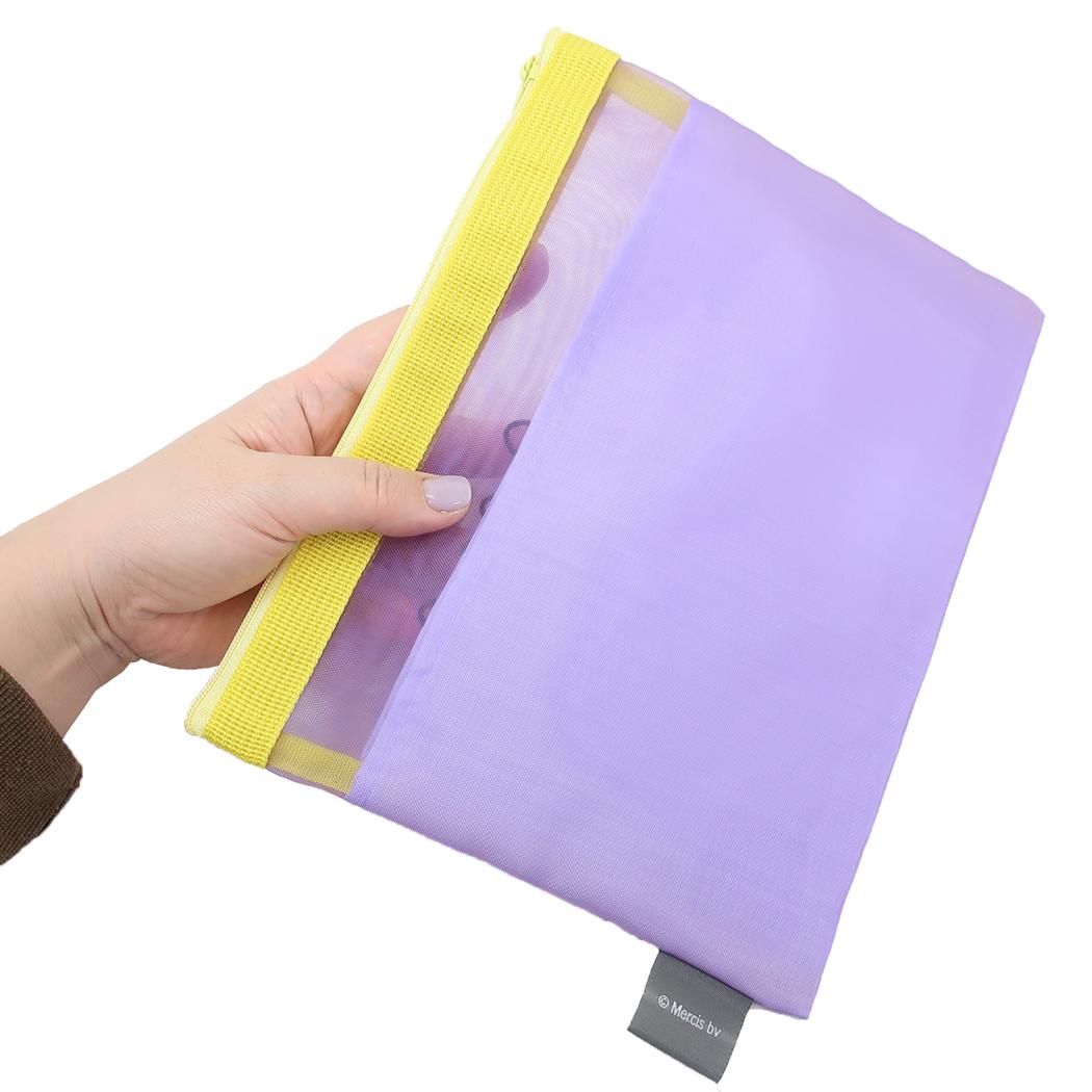 メッシュフラットポーチ トラベルポーチ ミッフィー purple ディックブルーナ Green Flash 小物入れ 絵本メール便可