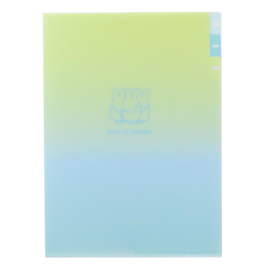 A5ポケットクリアファイル ポケットファイル ミッフィー miffy＆friends ディックブルーナ Green Flash 新学期準備文具 絵本メール便可