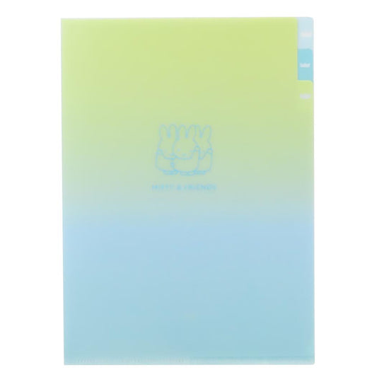 A5ポケットクリアファイル ポケットファイル ミッフィー miffy＆friends ディックブルーナ Green Flash 新学期準備文具 絵本メール便可