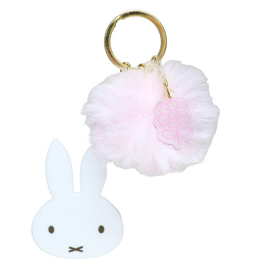 ファー付きアクリルキーホルダー キーリング ミッフィー pink ディックブルーナ Green Flash アクキー 絵本メール便可
