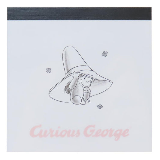 メモパッドスクエア メモ帳 おさるのジョージ hat Green Flash 新学期準備文具 絵本メール便可