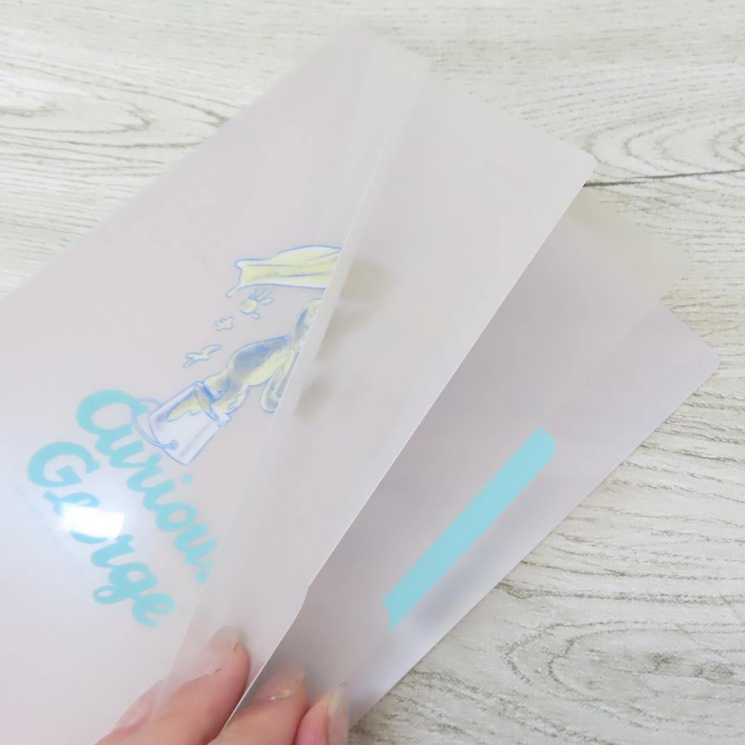 A5ポケットクリアファイル ポケットファイル おさるのジョージ paint Green Flash 新学期準備文具 絵本メール便可