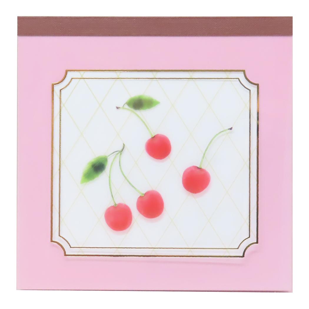 colorfruits メモ帳 メモパッド スクエア cherry 新入学 Green Flash 100枚綴り かわいい グッズ シネマコレクション