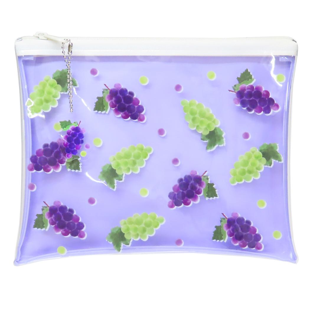 PVCポーチ ミニポーチ colorfruits grape Green Flash 小物入れ かわいい メール便可