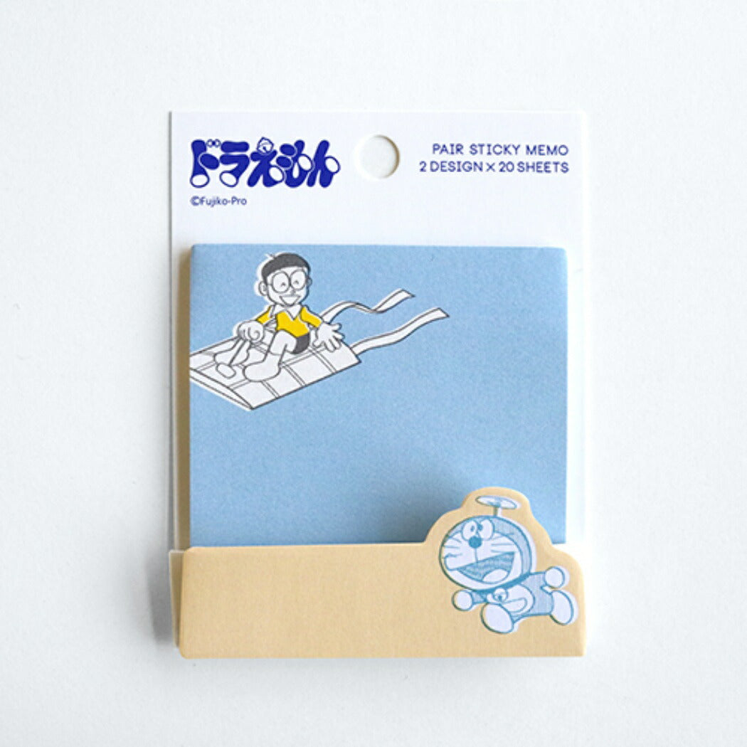ペア スティッキー メモ 付箋 ドラえもん のび太 グリーンフラッシュ 事務用品 かわいい アニメ メール便可