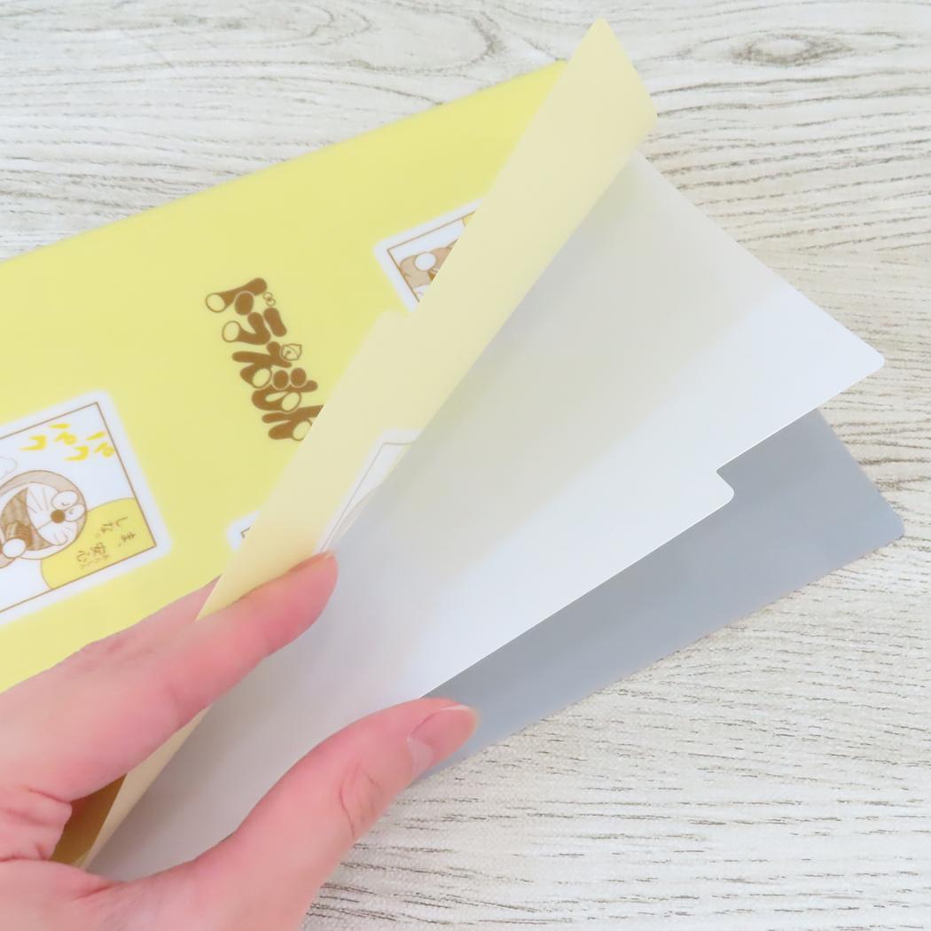 A5ポケットクリアファイル ポケットファイル ドラえもん YELLOW 藤子F不二雄 Green Flash 新学期準備文具 アニメメール便可