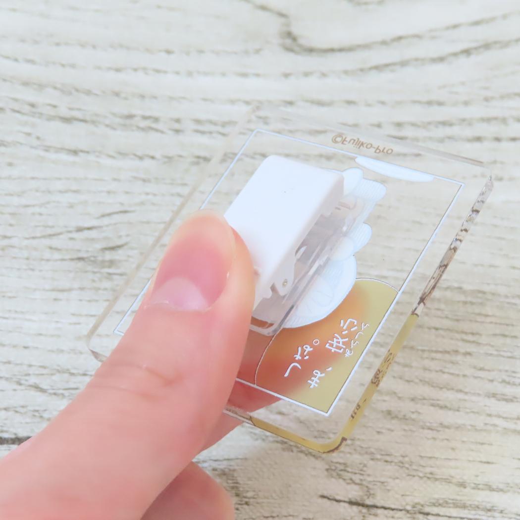 アクリルクリップ クリップ ドラえもん YELLOW 藤子F不二雄 Green Flash 事務用品 アニメメール便可