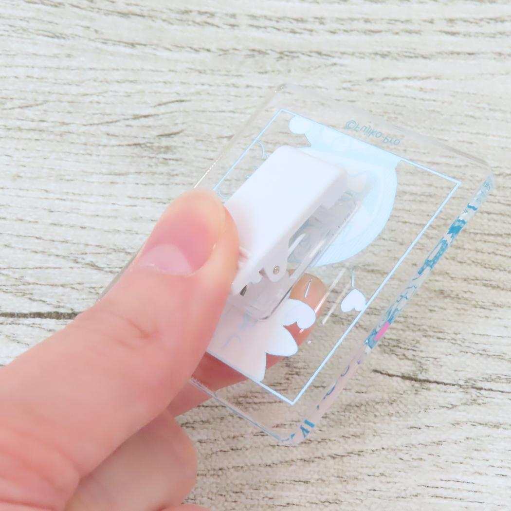 アクリルクリップ クリップ ドラえもん PINK 藤子F不二雄 Green Flash 事務用品 アニメメール便可