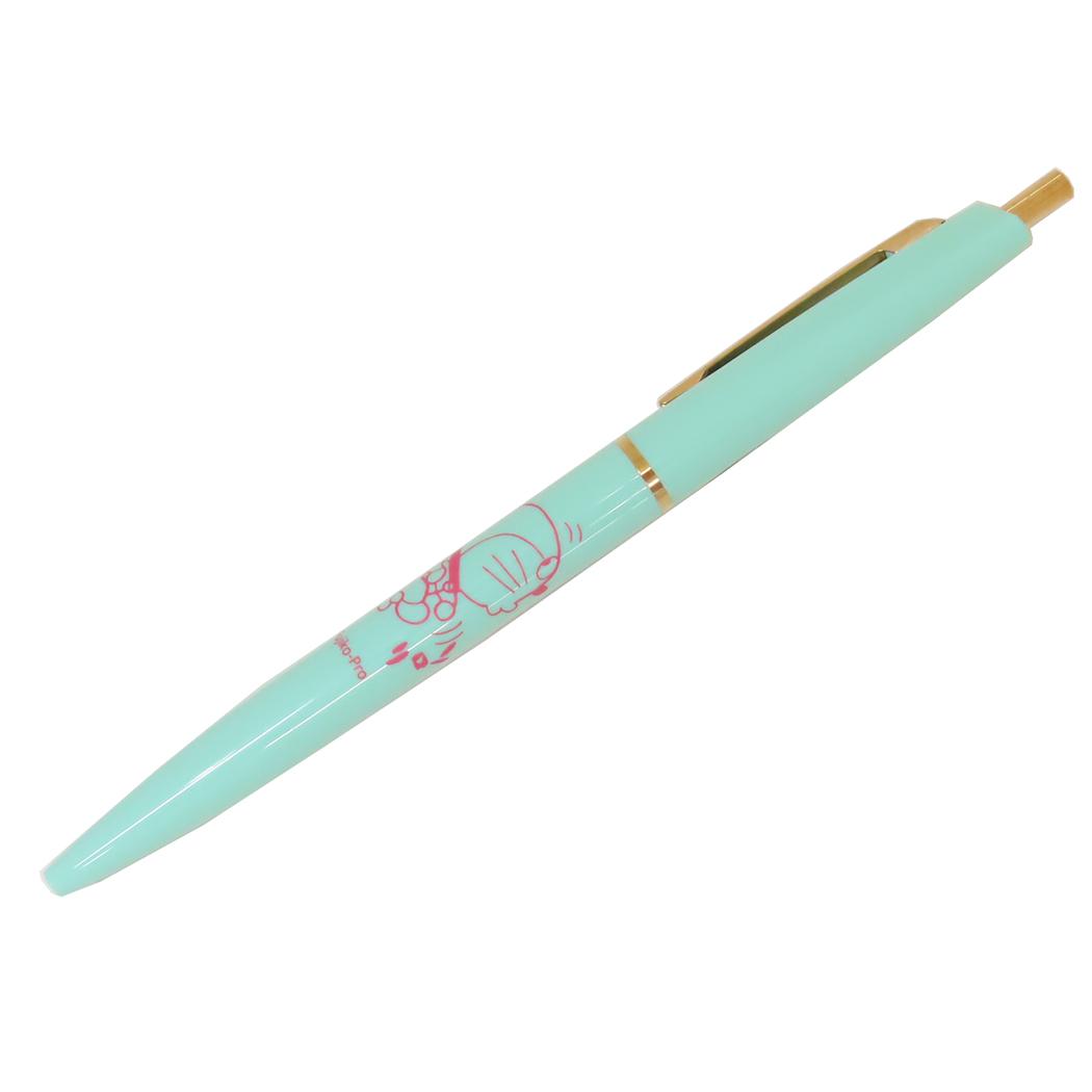 ボールペン ノック式 ボールペン ドラえもん BLUE 藤子F不二雄 Green Flash 新学期準備文具 アニメメール便可