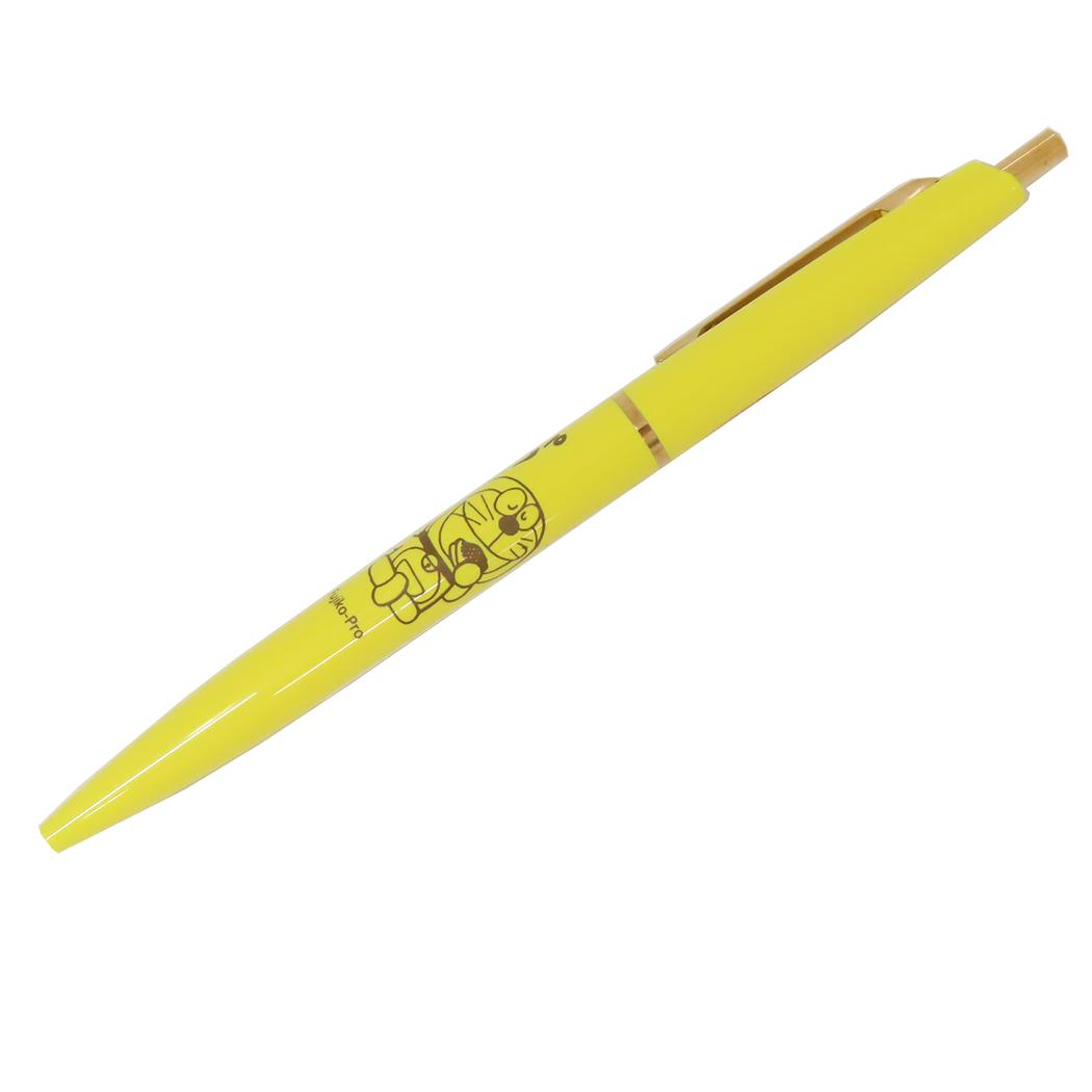 ボールペン ノック式 ボールペン ドラえもん YELLOW 藤子F不二雄 Green Flash 新学期準備文具 アニメメール便可