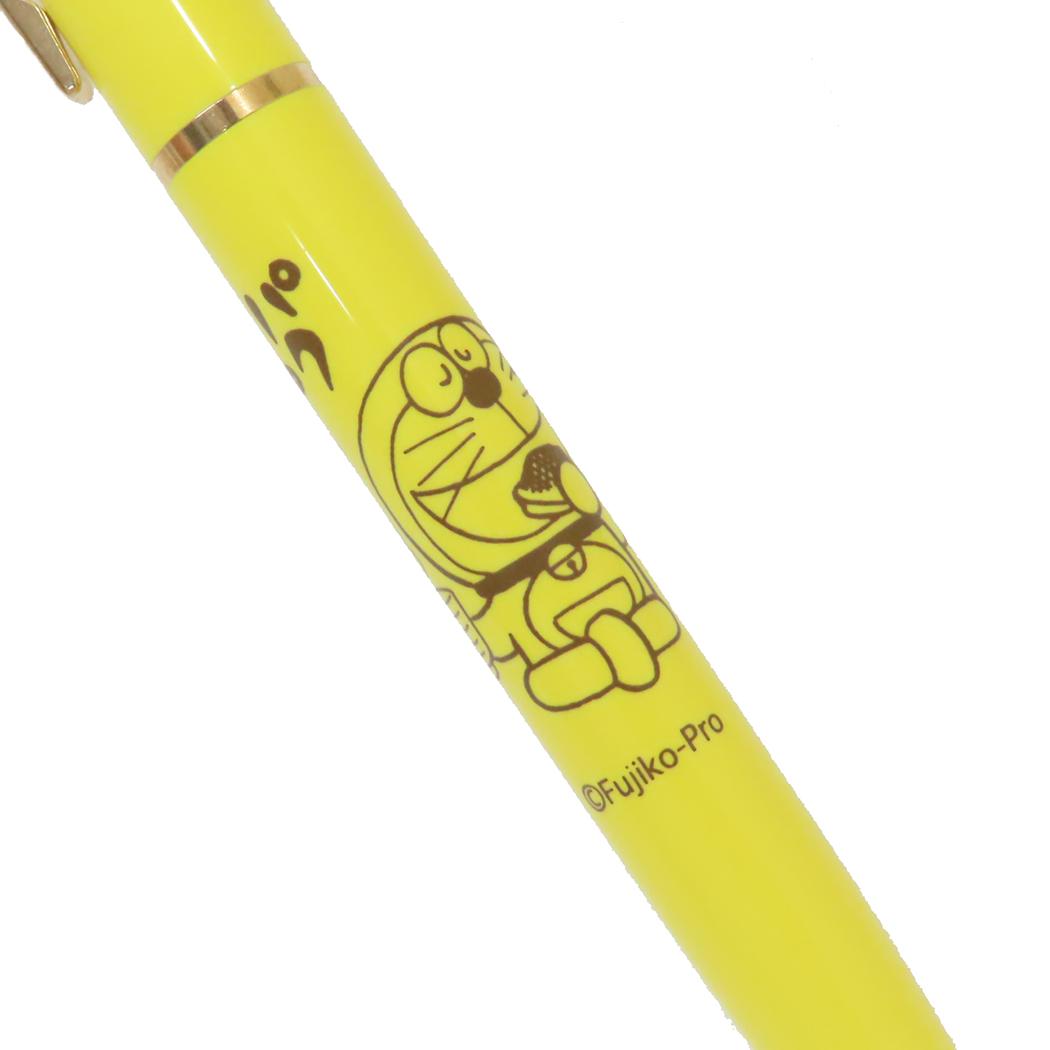 ボールペン ノック式 ボールペン ドラえもん YELLOW 藤子F不二雄 Green Flash 新学期準備文具 アニメメール便可