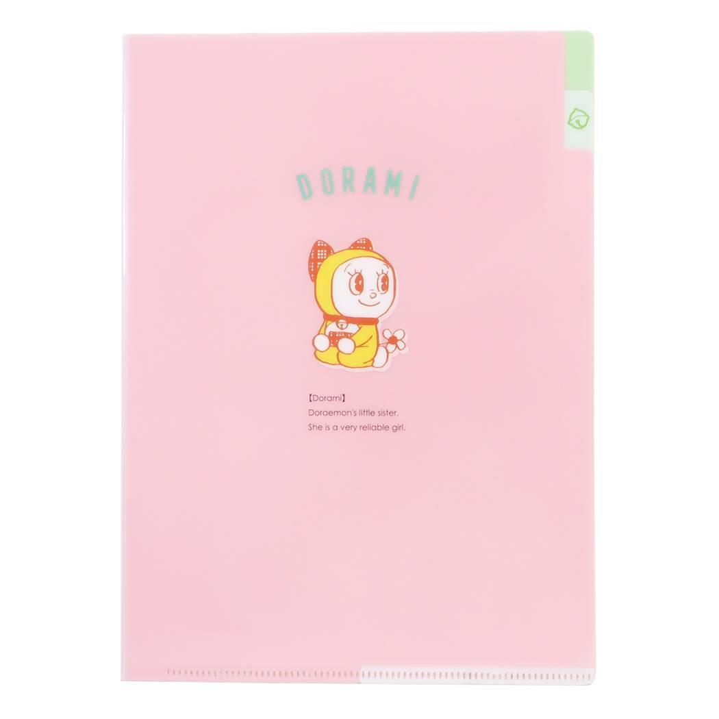 ドラえもん クリアホルダー A5 ポケット クリアファイル 3ポケット ドラミちゃん 藤子F不二雄 Green Flash