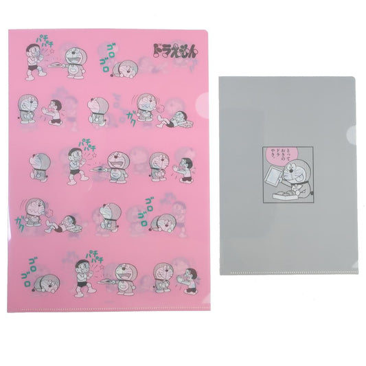 ドラえもん クリアフォルダー クリアファイルセット A4 A5 pink 藤子F不二雄 Green Flash