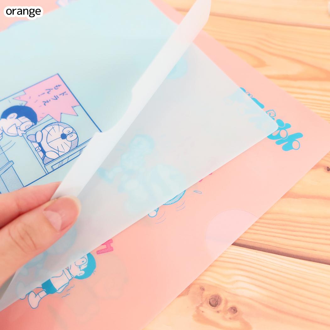 ドラえもん クリアフォルダー クリアファイルセット A4 A5 orange 藤子F不二雄 Green Flash